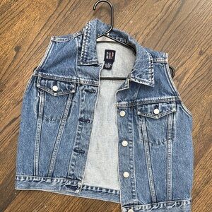 GAP Blue Denim Vest